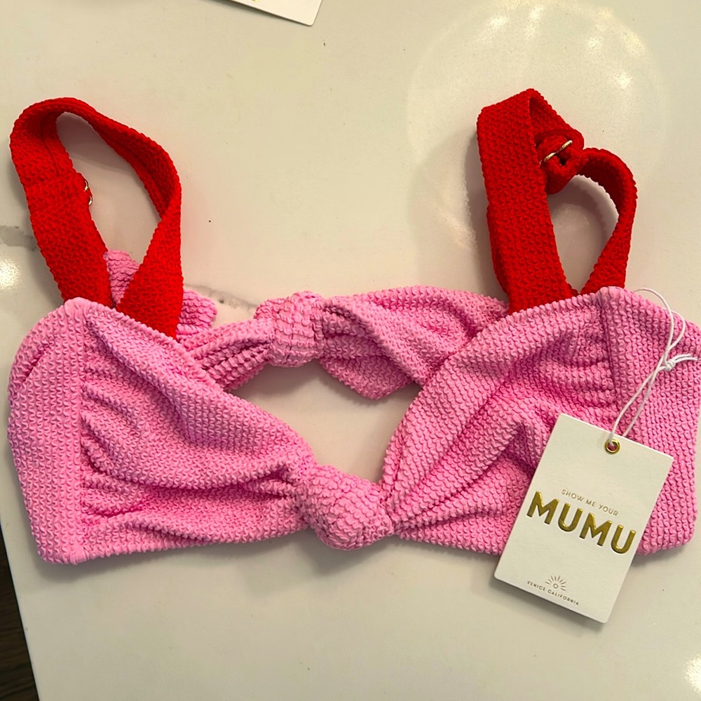 Show me your Mumu Aruba bikini top- NWT